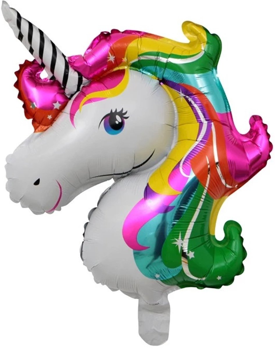 Folieballon eenhoorn| Unicorn | Rainbow | 51 x 32 cm | DM-products